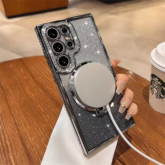 **Coque Pailletée MagSafe – Galaxy S22 à S25 Ultra & A15-A55** ✨📱