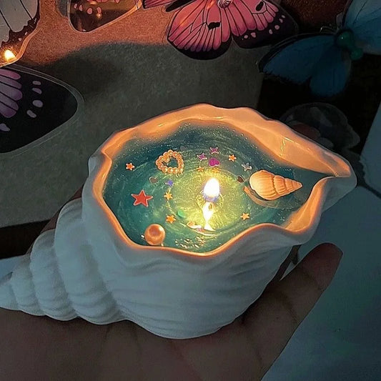 **Bougie Coquillage & Étoile de Mer – Parfum Marin** 🐚✨