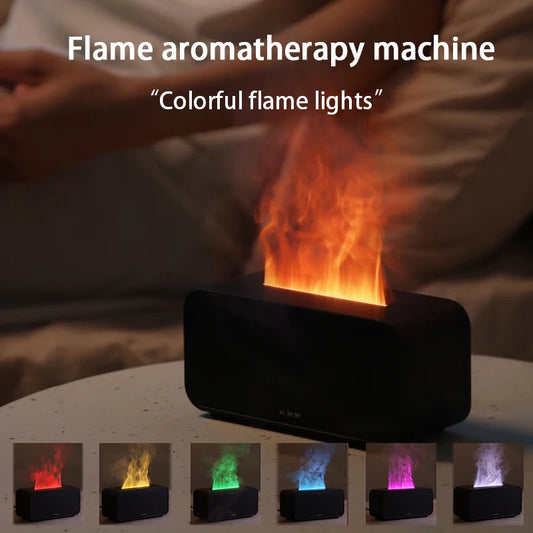 **Diffuseur Arôme Flamme 3D – 120mL LED** 🔥✨