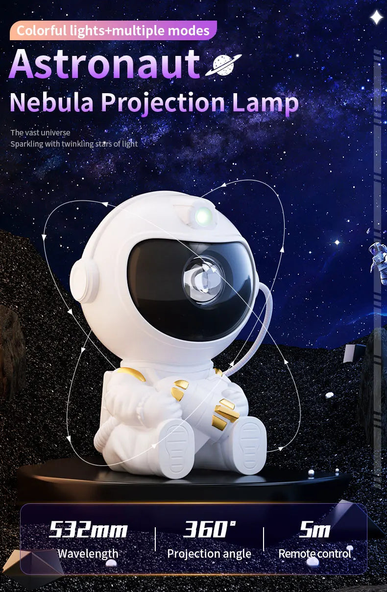 **Projecteur LED Astronaute – Ciel Étoilé pour Enfants** 🌌✨