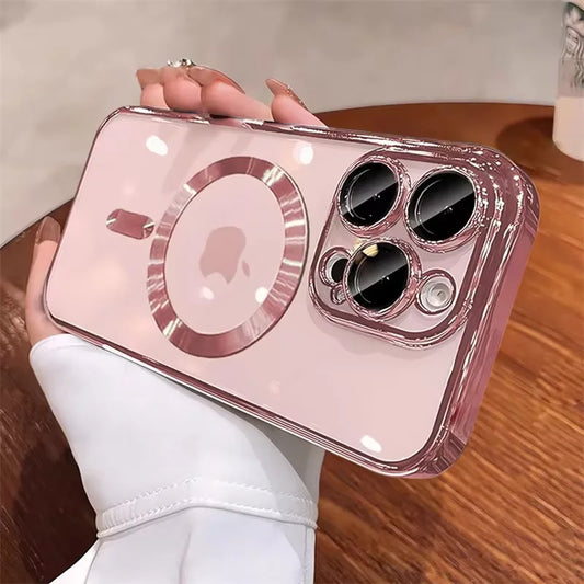 **Coque Desert Gold MagSafe Transparente** ✨📱