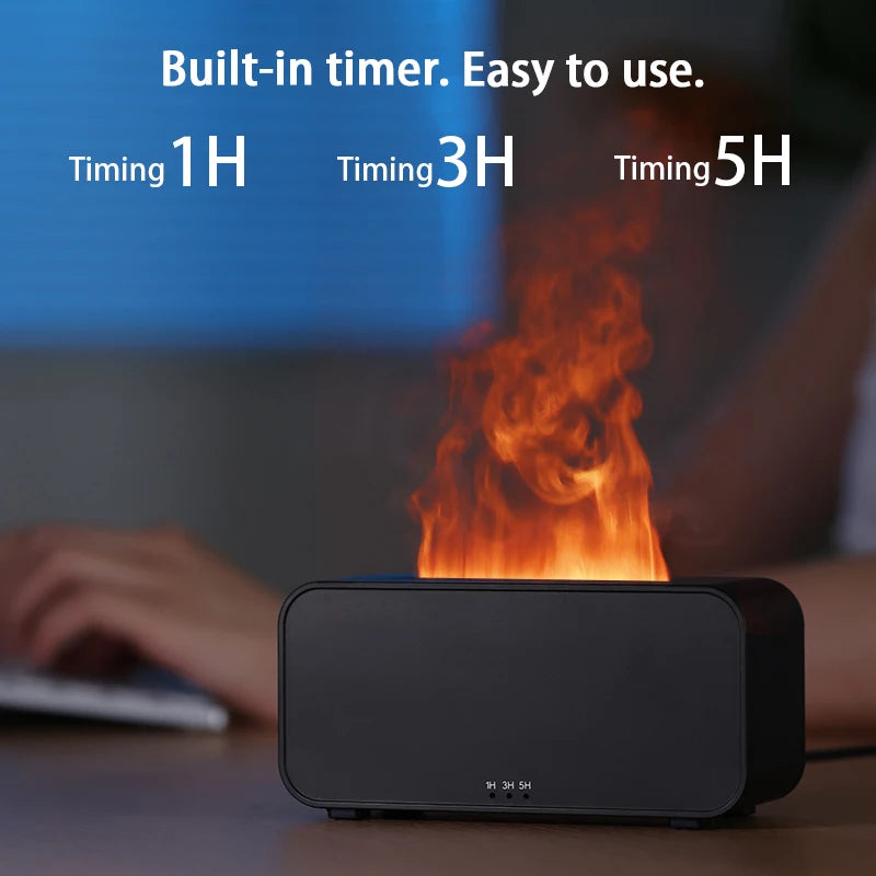 **Diffuseur Arôme Flamme 3D – 120mL LED** 🔥✨