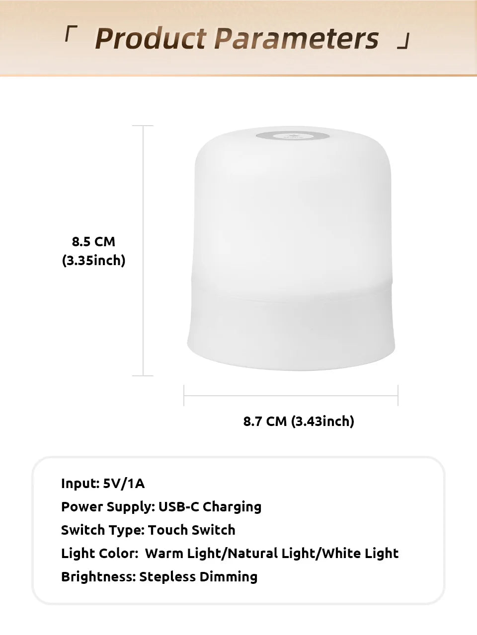 **Lampe Tactile RGB Rechargeable – Télécommande Incluse** 🌈✨